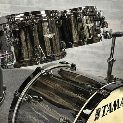 Tama Starclassic Maple 4pc Drum Set Black Clouds & Silver Linings w/Black Hw image 3