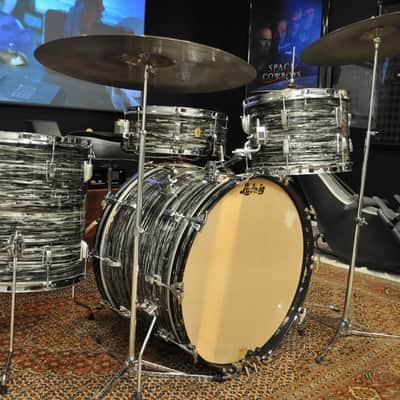 Ludwig Black Oyster Pearl Super Classic 1963-1964 image 1