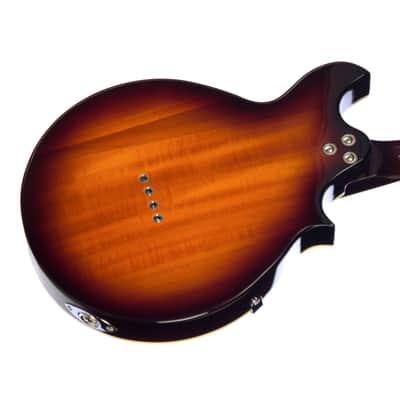 Airline Guitars H35 Batwing Mandolin Honeyburst Left-Handed image 3