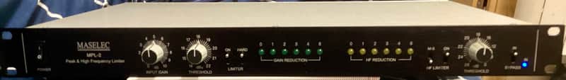 Maselec MPL-2 Peak and High-Frequency Limiter 2010s - Black image 1
