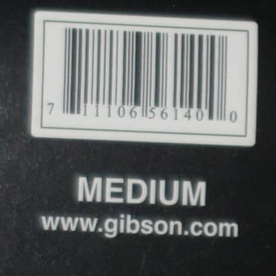new (old stock) with hang tag (A+) genuine Gibson Black, 100% Cotton, Polo Style Short Sleeve Shirt, size M (medium) Manufacturers Item No: SGGABLMPOLOMD from the 2010s (but it is new) UPC # 711106561400 image 3