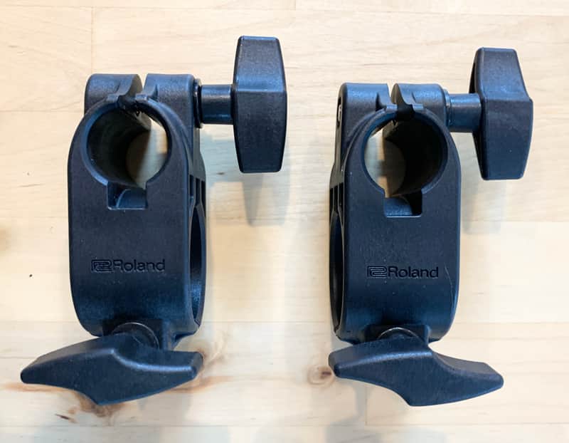 2X NEW Roland MDH-6U V-Drum 1.5 inch Rack Clamps (Clamp Only) Pad Tom Snare Mount 7U image 1