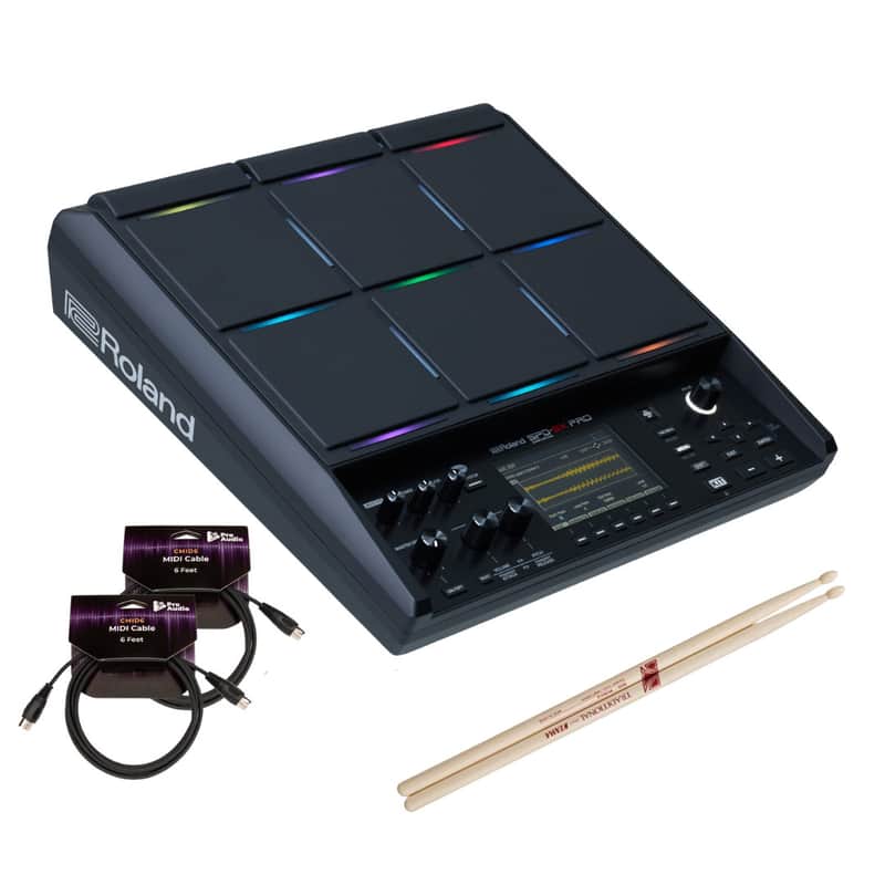 Roland SPD-SX Pro Percussion Pad with 4.3-Inch Display, 5A Drumsticks and Cables image 1