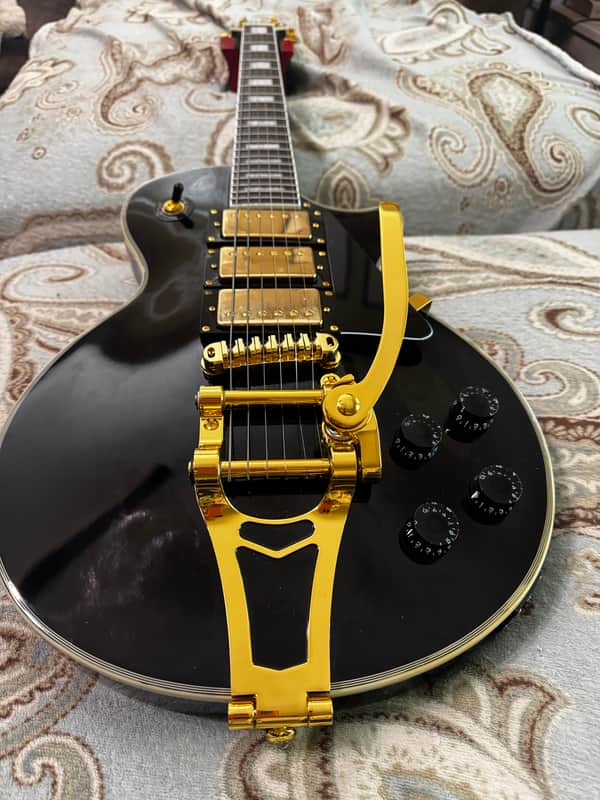 2024 Firefly FFSP pro locking tuners roller bridge Reverend Soft Touch trem spring upgrade Triple Pickup Les Paul Style Black Beauty image 1