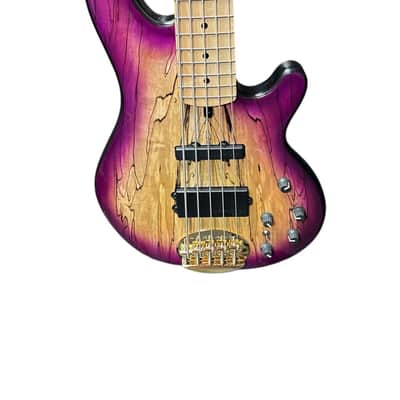 Lakland Skyline 55-02 Custom, Spalt Violet Burst / Maple  9.5 LBS *IN STOCK* image 3