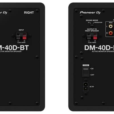 Pioneer DJ DM-40D-BT 4-inch Desktop Active Monitor Speaker with Bluetooth Black image 3