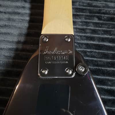 Jackson "Custom Rhinestone" JS32 King V Gloss Black 2019 image 14