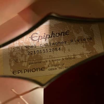 Epiphone Noel Gallagher Riviera 2022 - Burgandy image 8