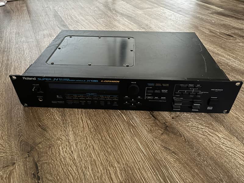 Roland JV-1080 64-Voice Synthesizer Module 1994 - 2001 - Black image 1