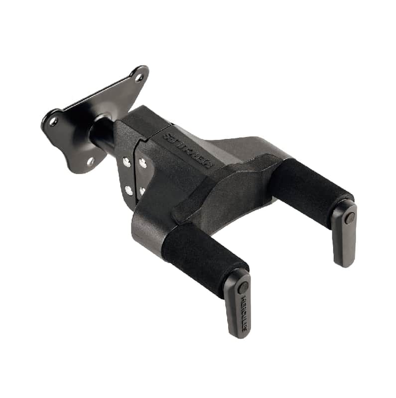 Hercules GUITAR HANGER WALL MOUNT AUTO GRIP - Black image 1