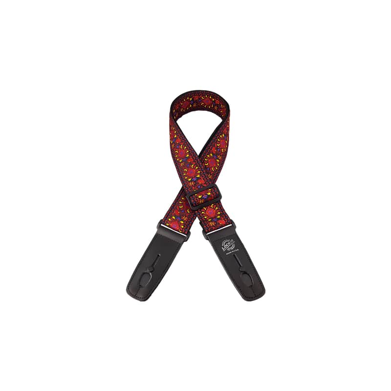 Lock-It Retro Vintage Series 2-Inch Poly Guitar Strap - Moroccan Twist image 1