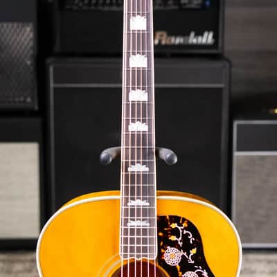 Epiphone 1957 SJ-200 Reissue Acoustic/Electric Guitar - Antique Natural with Hardshell Case imagen 5