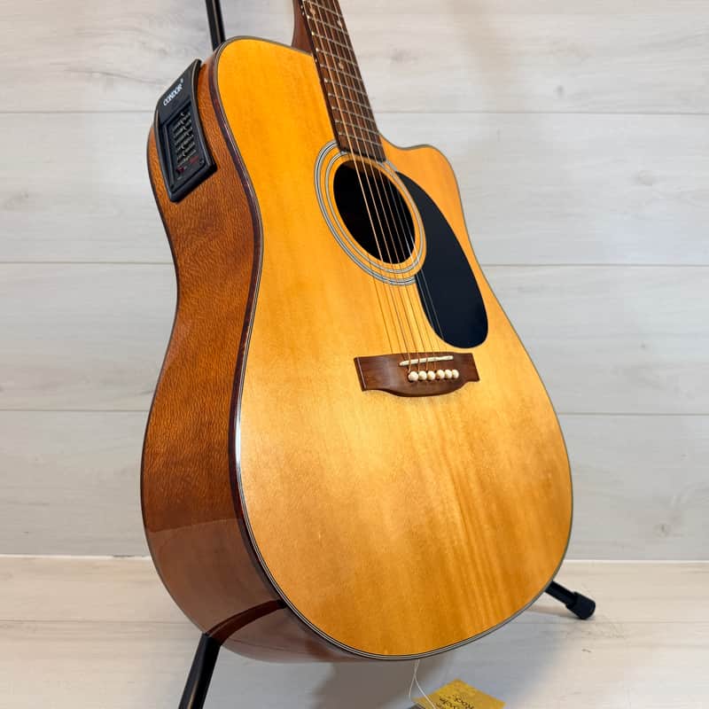 Jasmine ES33C Acoustic Electric Cutaway Guitar w/ Hard Case Natural Finish 2000's image 1