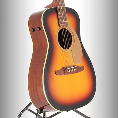Fender Malibu Player, Walnut Fingerboard, Gold Pickguard, Sunburst (RP) image 4