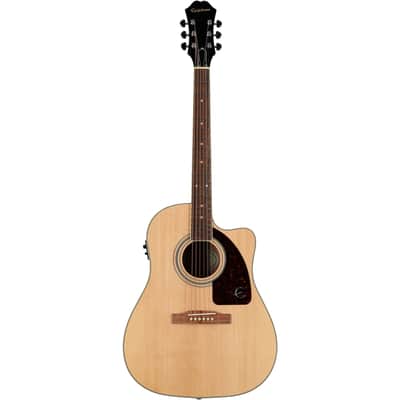 Epiphone J-45 EC Studio Acoustic-Electric Guitar, Natural image 2