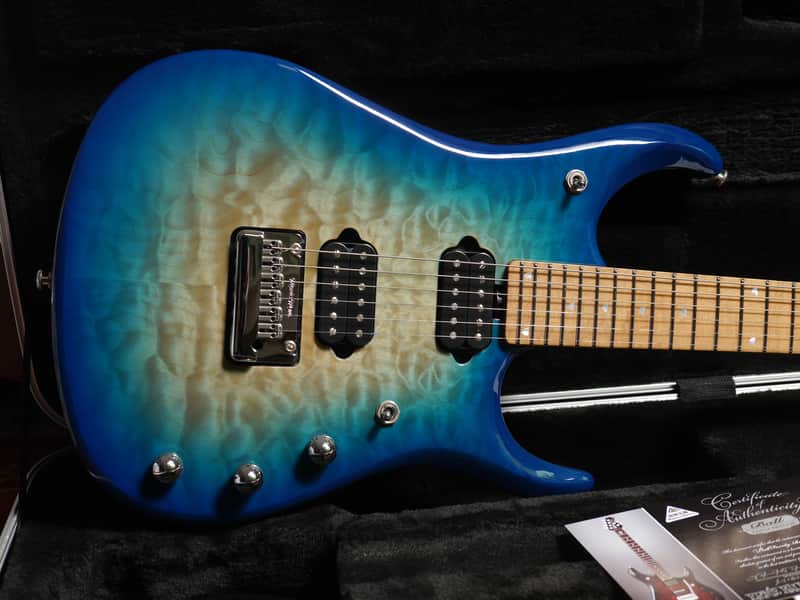 Music Man BFR LTD JP15-6 Quilt Maple 2015 - Bali Blue image 1