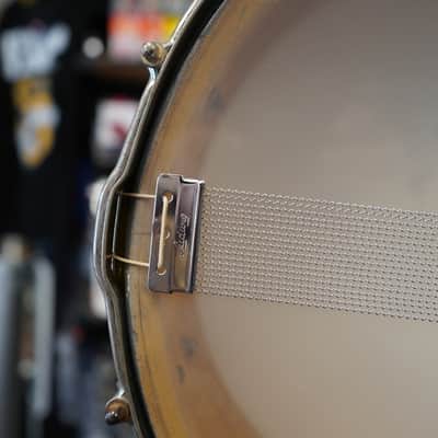 1938 Ludwig & Ludwig 'King Louie' 5x14" 3ply Snare Drum - Green & Gold Duco image 19