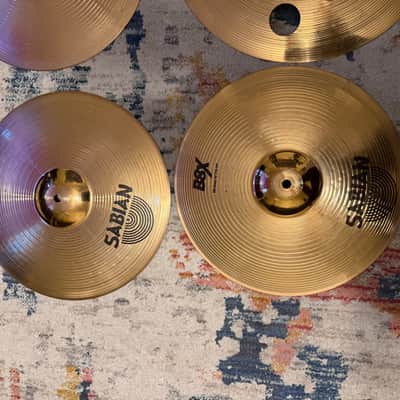 Sabian B8X Cymbal Set: 14" Hi Hats, 14" Thin Crash, 18" Crash Ride, & B8 Pro 16" O-Zone Crash image 2