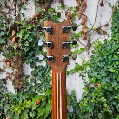 Wilhelm Guitars Quilted Bubinga Handmade Dreadnought Acoustic Guitar image 10
