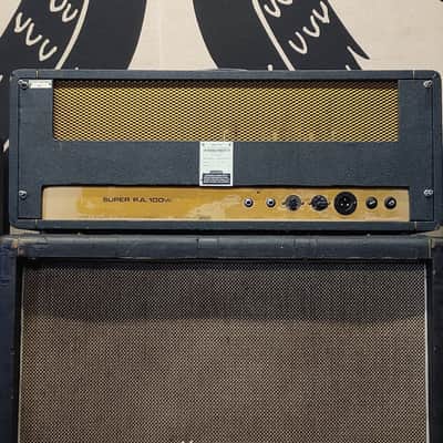 Marshall JMP 1968 Super PA 100 4-Channel 100-Watt Amp Head 1967 - 1975 - Black image 5