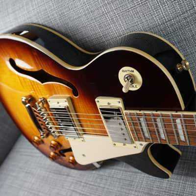 Epiphone Gibson Les Paul ES Hollow Body 1999 Dark Burst Rare Finish Solid image 4