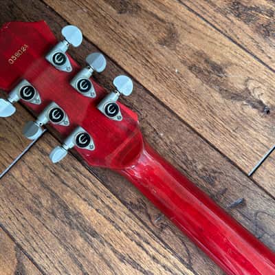 Rare 1980 Matsumoku Epiphone Riviera Semi-Hollow Blue Label Stop Tail Heritage Cherry MIJ Japan image 10