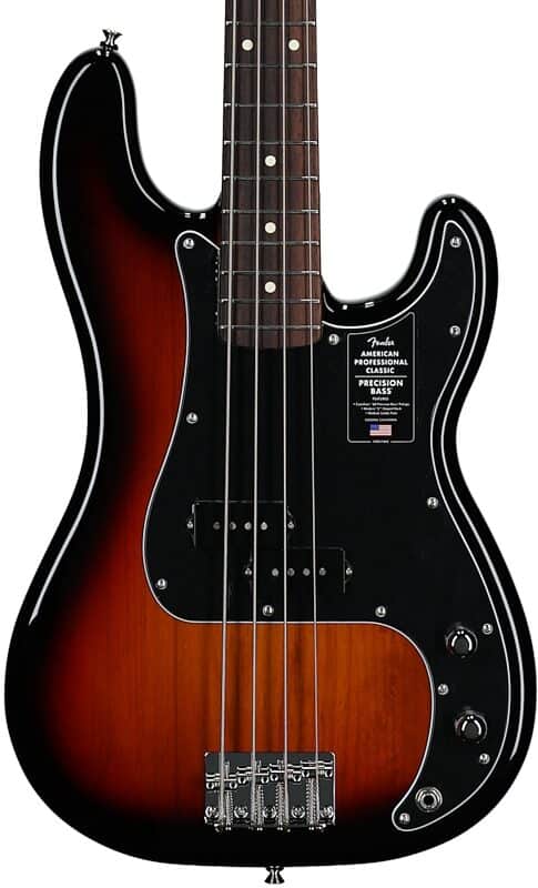 Fender American Professional Classic Precision Electric Bass. Rosewood Fingerboard, 3-Color Sunburst TGF33 image 1