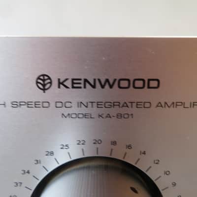 Kenwood KA-801 Integrated Amplifier late 1970's - silver faceplate image 3