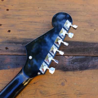 Vintage Fujigen SG Copy NEW FRETS! (Encore) ca 1966 - Black MIJ W/Hagstrom image 6