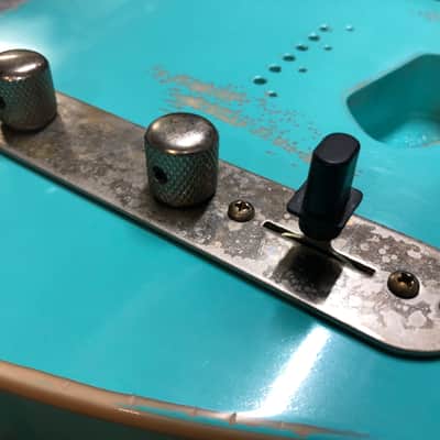 Real Life Relics Aged Nickel Esquire Telecaster® Eldred Mod Control Plate with Knobs (Pre-wired Harness) image 1