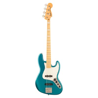 Squier Classic Vibe Active '70s Jazz Bass - Maple Fingerboard, Parchment Pickguard, Ocean Turquoise image 2
