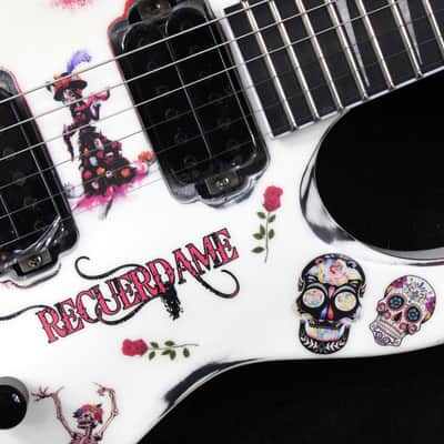 Custom Painted and Upgraded Jackson Dinky JS22 - Aged and Worn With Graphics image 8