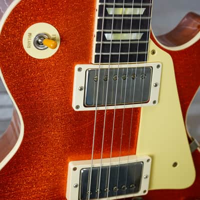 Custom Shop Murphy Lab '57 Les Paul Custom Ultra Light Aged - Orange Sparkle image 3