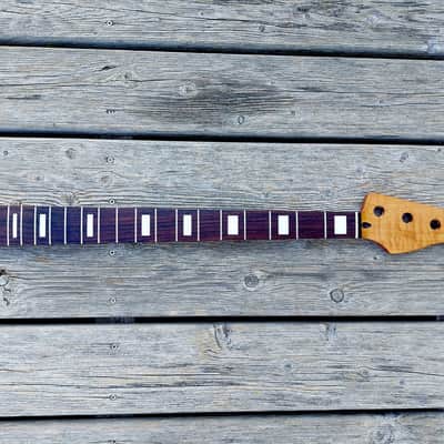Precision Bass neck, flamed roasted maple image 2