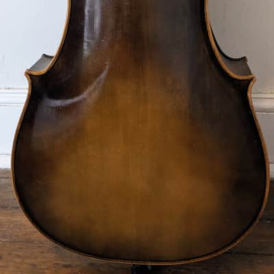 Pfretschner 'cello to KYDD 27" scale Bass Conversion 1950's - Brown image 2