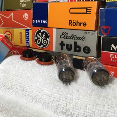 2x Rare 1969 Berlin Germany Telefunken <> Ribbed Plate 7DJ8 PCC88 ~ 6DJ8 6922 Plugin Rode K2 NTK AT-4060 Tube Mic ~ Natural Smooth Tone Warm Harmonic Layering Incredible Detail ~ Amplitrex Digitally Tested (Collectible Pair Similar Codes) image 3