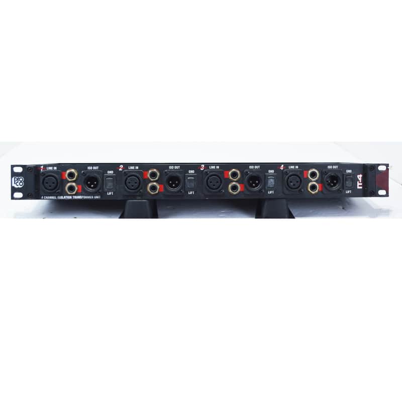 ProCo IT-4 4-Channel Isolation Transformer Unit (direct box x4) 1U Rackmount – Tested Working image 1