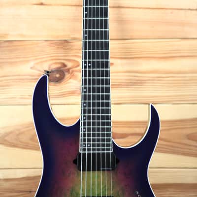 Ibanez Iron Label RGIX7F-DLB - Northern Lights Burst image 3