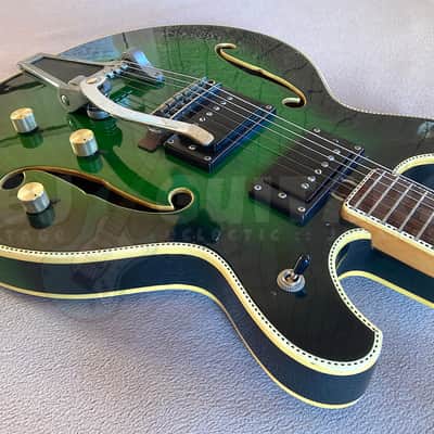 TEISCO 'EMPERADOR' VINTAGE '335' MIJ 1960s GREEN ***CLEARANCE*** image 9