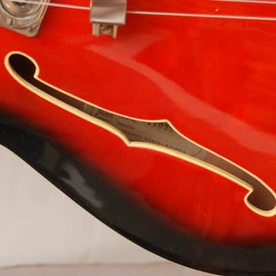 Framus Fret Jet 5/114-52 – 1963 German Vintage Semi Acoustic Thinline Archtop Guitar Gitarre image 11