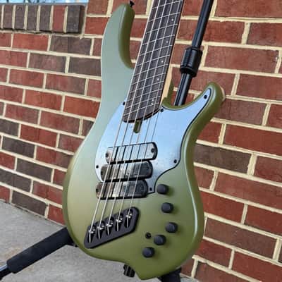Dingwall KK3 Kyle Konkiel Signature Model, Limited Edition, Matte Army Green, Alder Body, Maple Neck, Rosewood Fretboard, EMG Preamp, Dingwall Gig Bag, SN# 20007 image 4