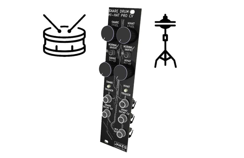 Snare Drum and Hi-Hat Eurorack Module image 1