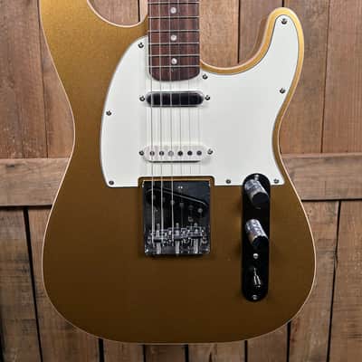 Squier Paranormal Custom Nashville Stratocaster Electric Guitar - Aztec Gold image 1