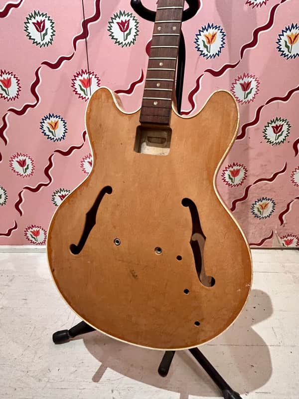 1966 Gibson EB-2 Bass Project Husk - Natural Finish image 1