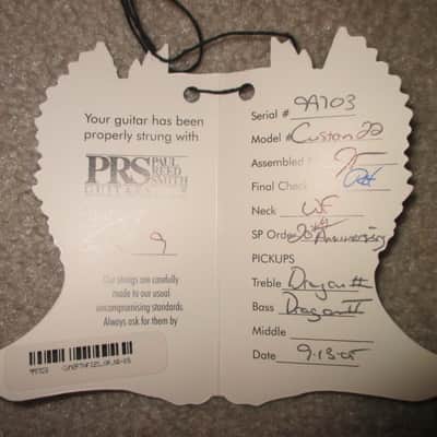 PRS 20th Anniversary Custom 22 10 top 2005 - Orange image 7