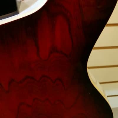 Italia Rimini Twin Double Neck, White Pearl, Redburst back 2015 NOS image 10