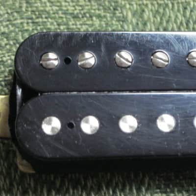 ONE used (less than light average wear) Epiphone BHC 57(CH)G Black Humbucker, 8.7k, Alnico V (+ screws & springs) for DOT: can go in Neck or Bridge position / for LP: Neck position / for SG Neck position (from 2010s) image 12