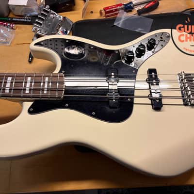 2004 Fender Japan CIJ JB75-90US ’75 Reissue Jazz Bass Vintage White USA Pickups image 11