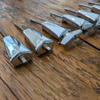 Pearl Bass Drum Tension Rods and Claws (x8) 1990s image 5