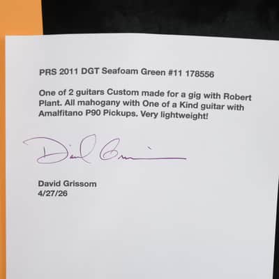 PRS Seafoam P90 DG Owned by David Grissom image 16